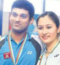 singapore open badminton jwala diju pair defeated in quarter final
